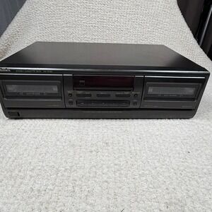 Technics RS-TR180 Double Stereo Cassette Deck Dolby B Powers On Tested READ